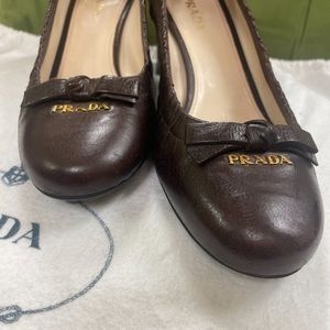 Prada Brown Leather Shoes